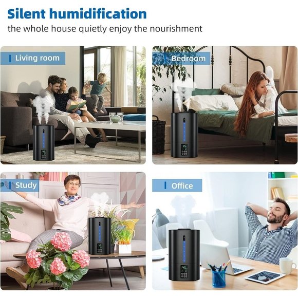 6L Humidifiers for Bedroom Large Room Home, Cool and Warm for Baby - Picture 7 of 9
